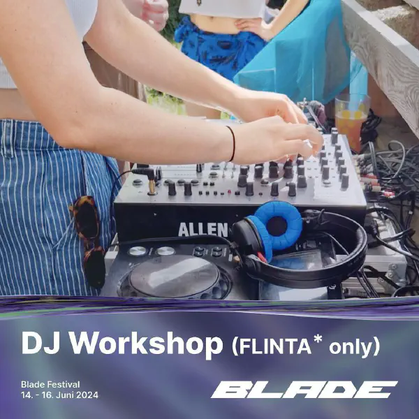 Ein Künstler*innenbild mit DJ Workshop (FLINTA* only).