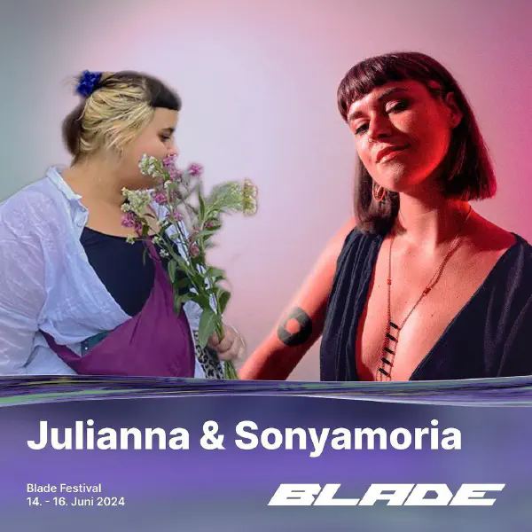 An artist's picture showing Julianna & Sonyamoria.